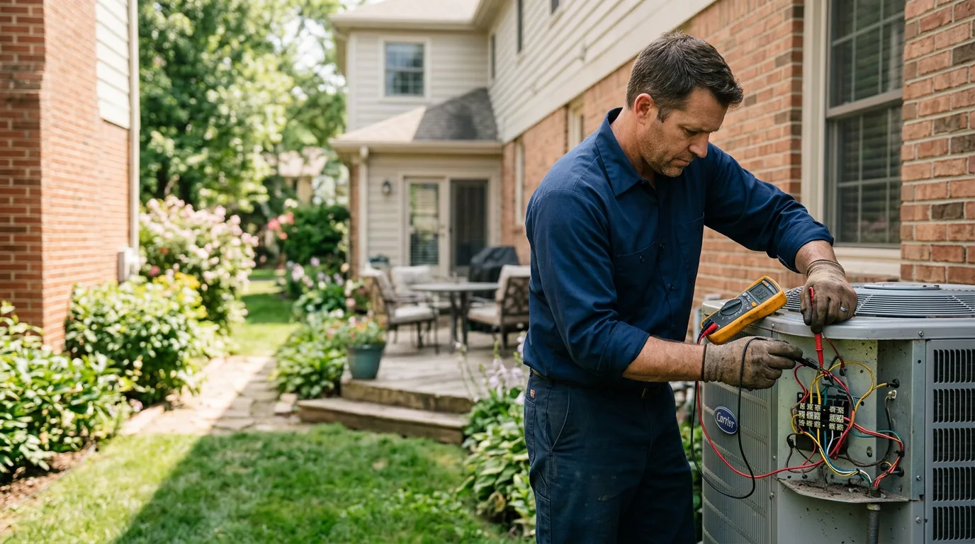HVAC technician working near Greenwich, NY